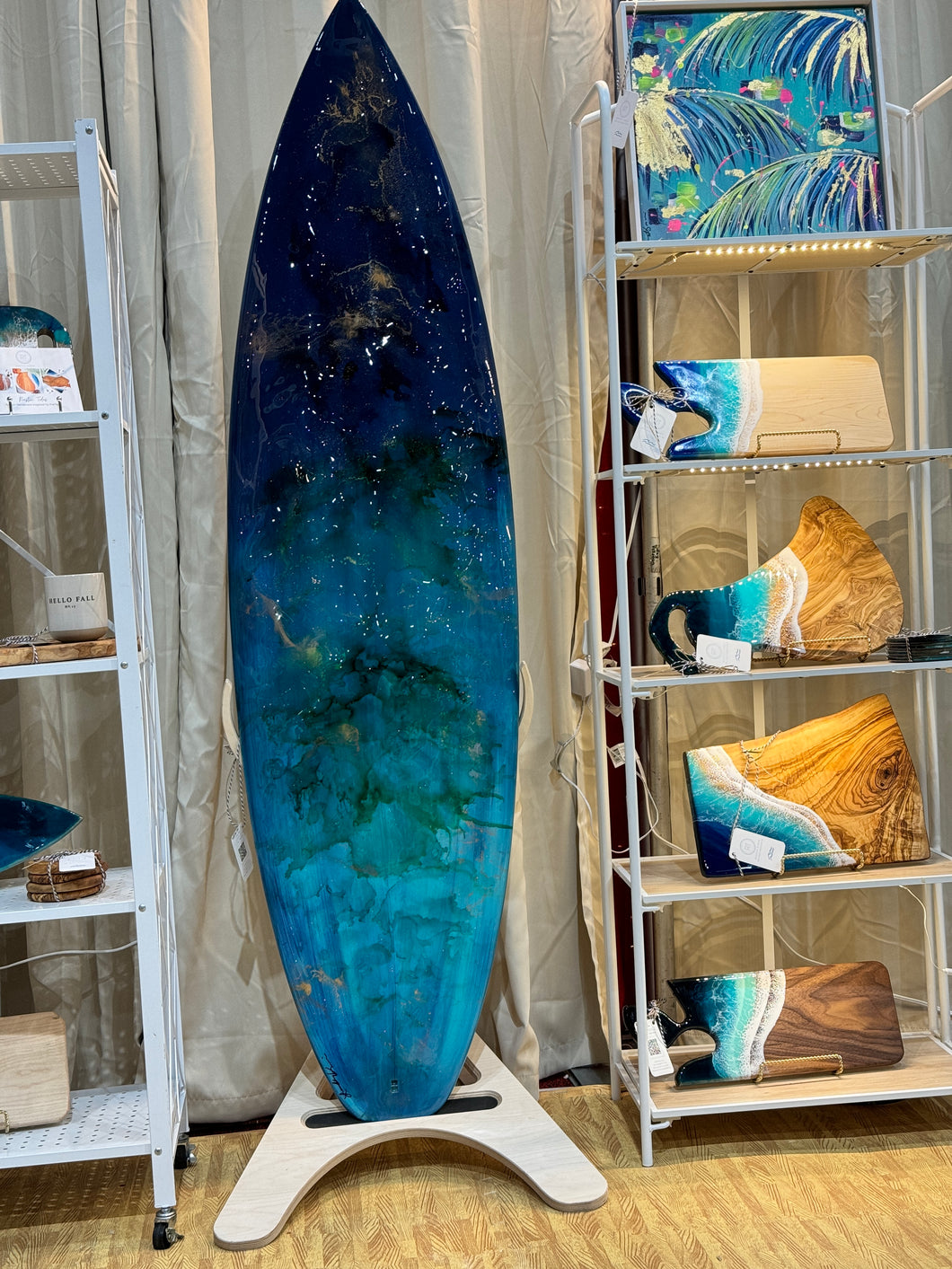 Jewel Tone Surfboard