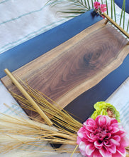 Load image into Gallery viewer, Black Walnut and Navy River Tray
